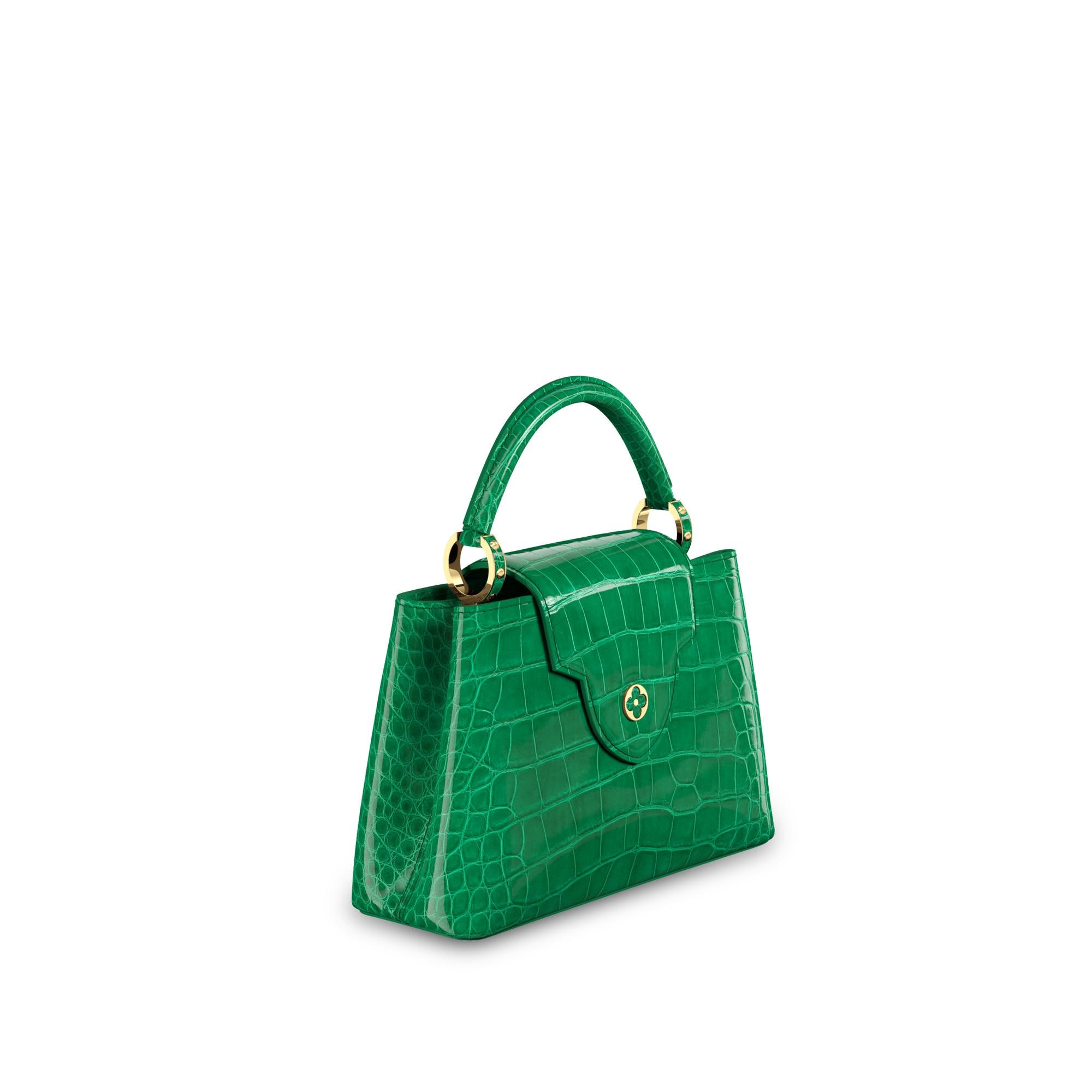 Sac Capucines BB Cuir de crocodile brillant Sacs main de luxe